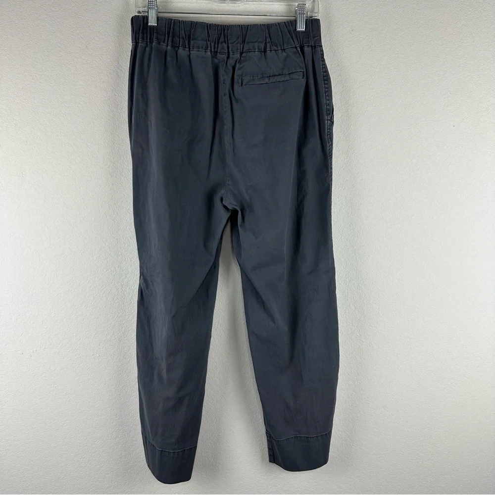 Faherty Gray Cropped Wide Leg Every Day Cotton Pants Size Large